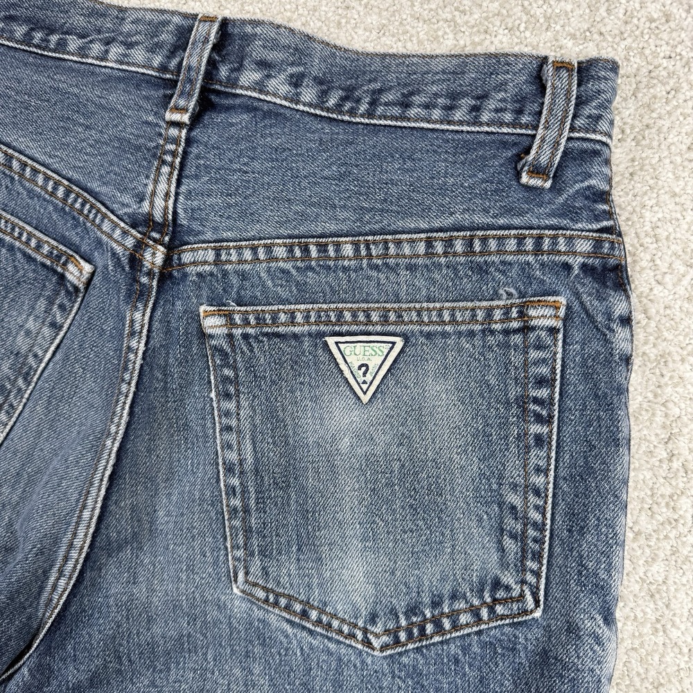 Vintage Men's Guess Jeans‎ Mid Wash Denim Shorts 29
